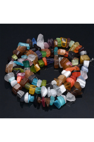 Choice Length about 39cm colorful cat eye 16 inch Natural Stone Beads Chips B...
