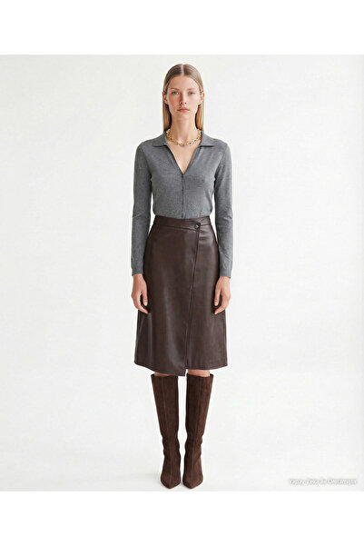 Yargıcı A Form Normal Waist Skirt