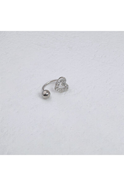Choice6 Face Nose Rings & Studs 1Pc-Style 2 1Pc Zircon Heart-Shaped Nose Ring...