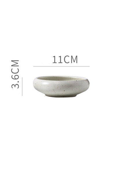 Choice8 White Solid Color Ceramic Sauce Salad Dessert Bowl Retro Fashion Luxu...