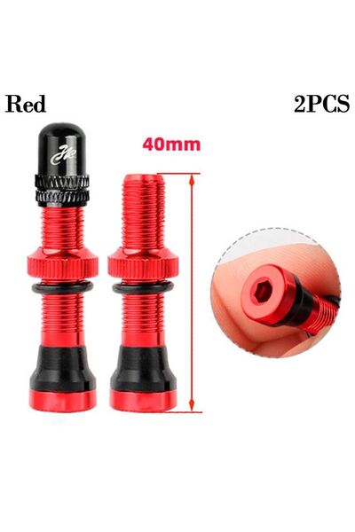 Choice1 Red-40mm-2pcs 1/2pcs New 40/60mm Tubeless Rims MTB Road Bike Schrader...