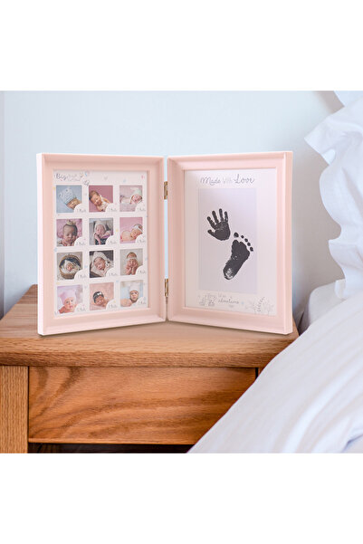Choice pink Ylsteed The First Year Baby Keepsake Frame 0-12 Months Milestone ...