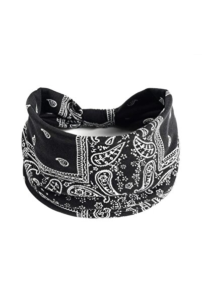 Choice Black Bohemian Trendy Yoga Motion Hairpie Sweat-Absorbing Sweat Absorp...