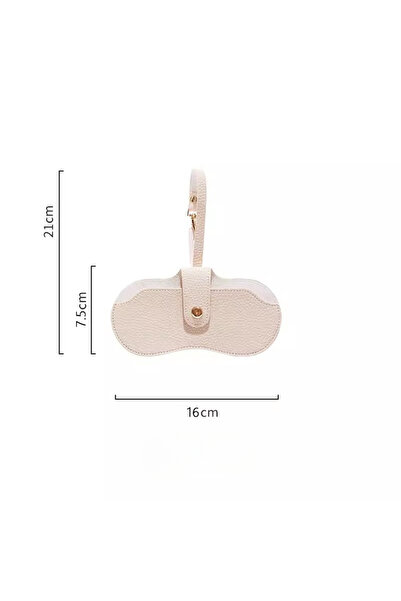 Choice4 beige Portable Glasses Storage Bag Sunglasses Glasses Clip Protective...