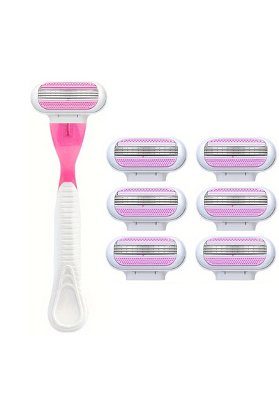 Choice6 1 and 6 Blade 1 Handle + 18 Blade Women Safety Razor Blades Face/ Leg...