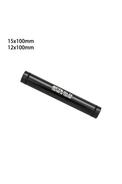 ZTTO 100x15 to 12 BLACK Bicycle Hub Thru Axle Adapter 15MM to 9MM QR Quick Re...