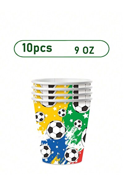 Choice3 10pcs cup Football Theme Birthday Party Decoration Tableware Set Part...