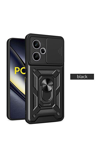 Choice For POCO X7 PRO black Shockproof Armor Case For POCO X7 PRO Car Holder...