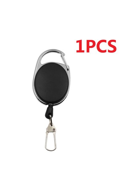 Choice 1 PCS 1-4pcs Retractable Key Chain Reel Badge Holder Fly Fishing Zinge...