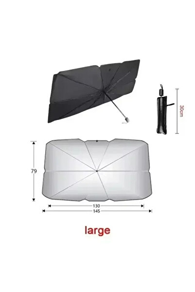 DUTRIEUX 1pcs Large Sunshade Umbrella For Car Uv Protection Folding High Shad...