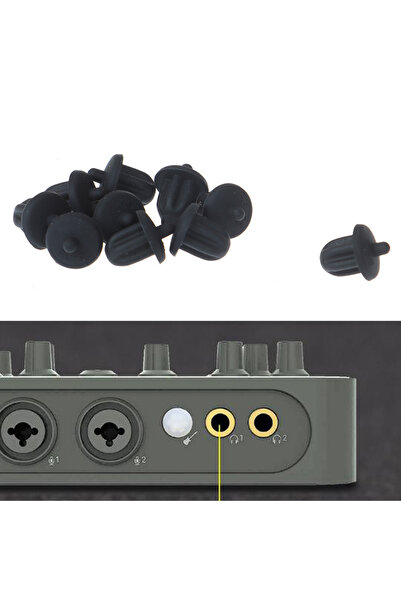 Choice 10PC Black 6.35mm Audio O Jack For PC AV Equipment Cellphone DVD Micro...
