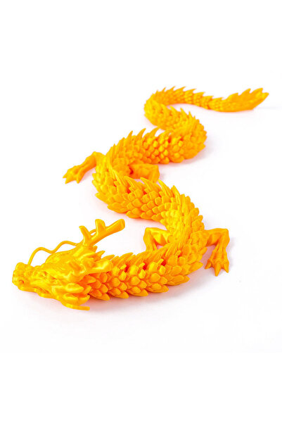 Choice11 60 Gold 3D Printed Conjoined Dragon Ornaments, Movable Cartoon, Drag...