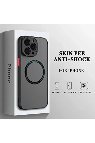 Choice For iPhone 14 black Armor Magnetic for Magsafe Wireless Charge Case On...