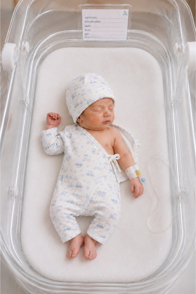 Sevnur Baby Ters Dikişli araba desen Özel Tasarım Omuzdan açık , Prematüre Tu...