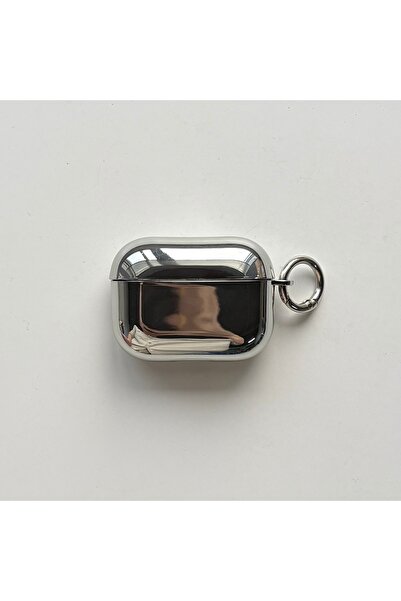 Choice for AirPods 1 or 2 Glossy Silver Fashion Simple Electroplated Silver M...