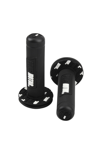 Choice6 black Motorcycle Motorbike 24 22mm Handle Grips Universal Handlebar G...