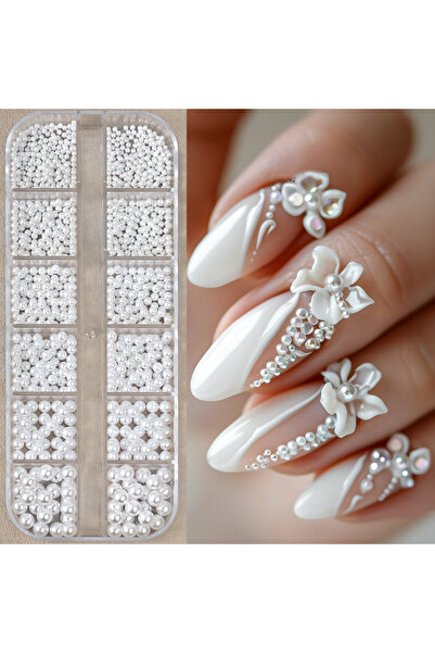 Choice PH221 12Grids Ocean Gold Nail Art Charms Shell/Seahorse/Starfish White...