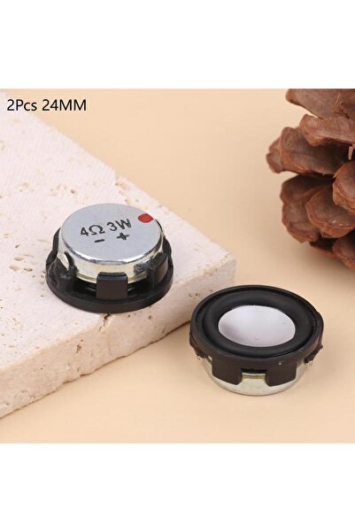 Choice1 KOQZM A2 24MM 2Pcs 20/24MM 4 Ohm 3W Mini Sound Speakers Round Bass Sp...