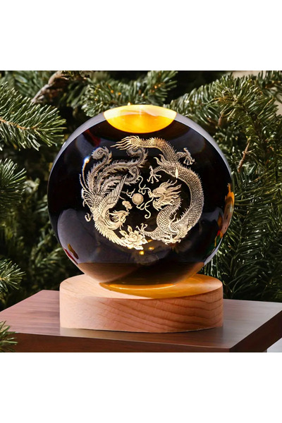 Choice USB Plug 2.36inch dragon 1pc 3D Laser Engraving Dragon Phoenix Auspici...