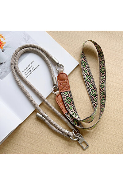 Choice4 gre Hao Retro Adjustable Lanyard 130CM Crossbody Neck Cord Wrist Stra...