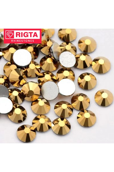 Choice1 1440 قطعة من أحجار الراين الكريستالية غير اللاصقة SS20 Mine Gold، 144...