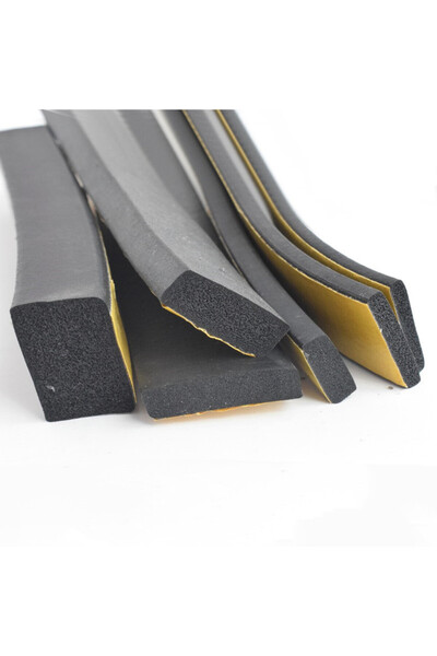 Choice8 شريط عازل إسفنجي أسود من مادة EPDM ذاتي اللصق، مقاس 5 مم × 20 مم × 10...