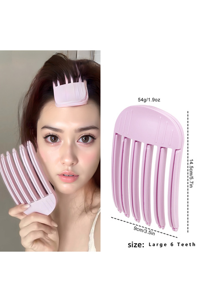 Choice6 B Purple Set Fluffy Hairpin Curling Bangs Clips Hair Roots Volumizing...