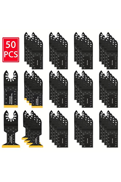 Choice1 50pcsTTMLTA6 10/20/30/50pcs Titanium Oscillating Saw Blades For Cutti...