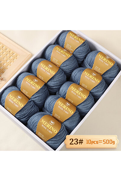 Choice 23 Haze Blue 500g of High-Quality 212 Medium-Fine Alpaca Wool Yarn, Su...