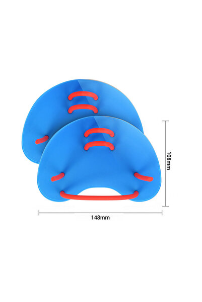 Choice Blue Silicone Swimming Paddles Girdles Safe Water Sports Hand Web Flip...