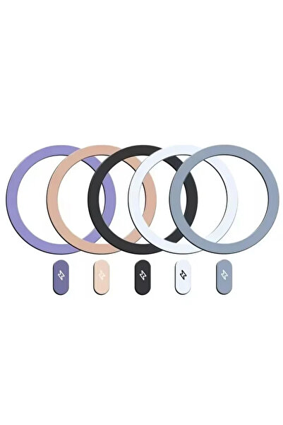 Choice 5 قطع متنوعة من ملصقات Magsafe المعدنية على شكل حلقة مغناطيسية لهواتف ...