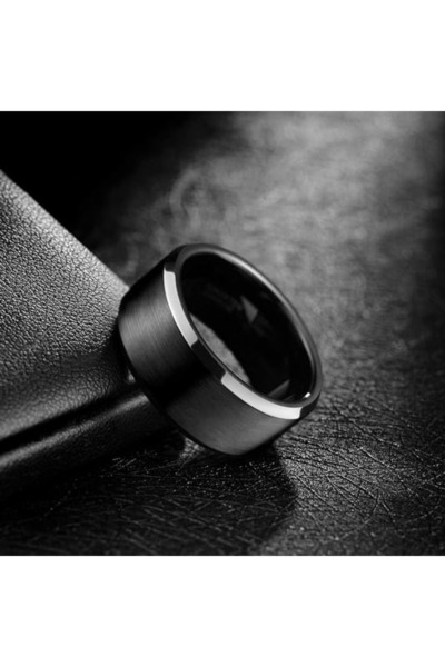 Choice 8 Black-A 8Mm Black Stainless Steel Men'S Ring - Comfort Fit, Durable ...