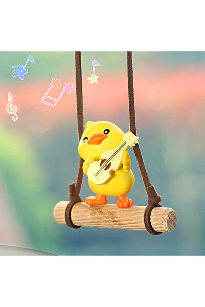 Choice 02 Cartoon Cute Animated Car Accessories Swinging Duck Pendant Car Rea...