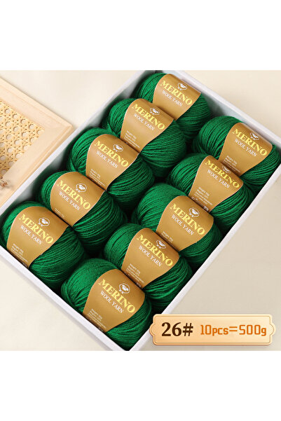 Choice 26 Big Green 500g of High-Quality 212 Medium-Fine Alpaca Wool Yarn, Su...