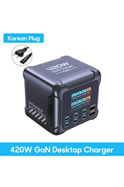 Choice 420W Korean Plug Ubigbuy 300W GaN Charger PPS PD 100W USB Type C 6-Por...