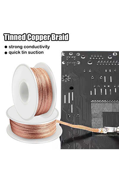 Choice 10M x 3mm 2/3/4mm Desoldering Mesh Braid Tape PCB Circuit Board Repair...