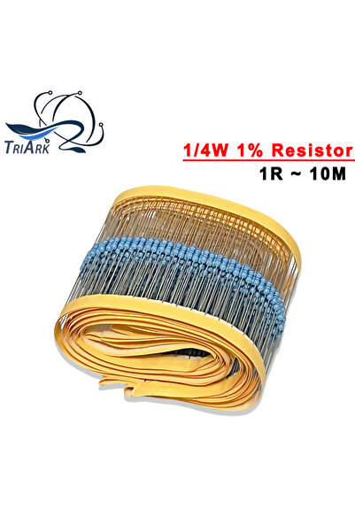 Choice45 12K 100PCS/Lot Metal Film Resistor 1/4W 1% 100R 220R 1K 1.5K 2.2K 4....