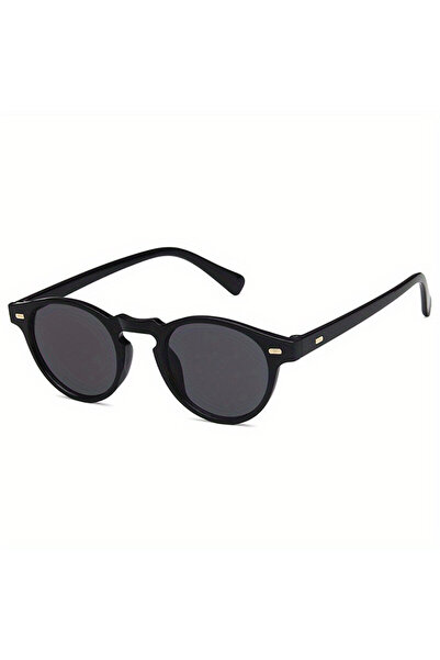 Choice black Retro Round Sunglasses Fashion Rice Nail Box Sunglasses For Men ...