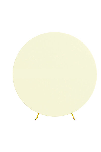 Choice 6.6FT(200cm) Beige Pure Color Circle Round Backdrop Cover Wedding Baby...