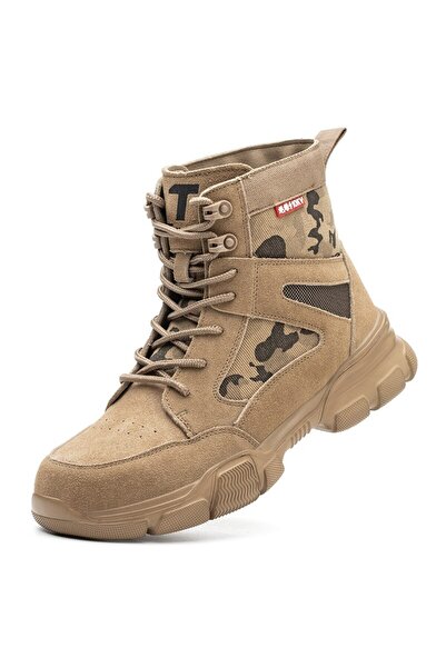 Choice 45 YELLOW Outdoor Men Work Boots Safety Shoes Anti-puncture Safety Boo...