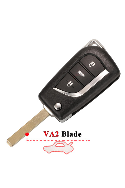 Choice11 3 Button Trunk VA2 jinyuqin NEW Flip Folding Remote Key Shell Case f...