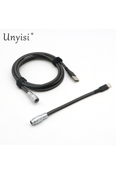 Choice 1.5m - 15cm Dark Gray Paracord and PET Double Sleeved USB-A to USB-C T...