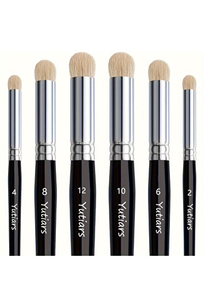 Choice3 6pcs black 3/6pcs Dry Brush Miniature Painting, Wool Professional Dry...