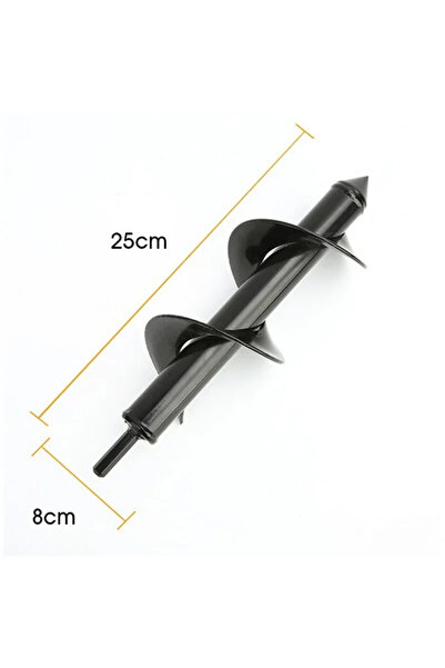 Choice 8x25cm Planter Auger Spiral Drill Bit Flower Planter Earth Planting Ho...