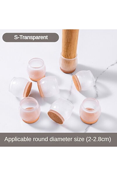 Choice 8 Pcs S-Round 16/8/4Pcs Silicone Non-Slip Legs Pads Thick-soled Furnit...