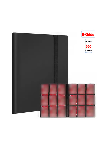 Choice19 Black-9 Grids 1Pc Card Binder 160/360/480 Trading Card Holder Book P...