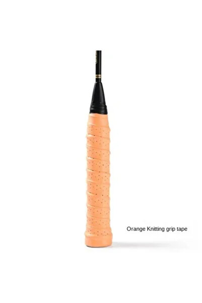 Choice orange Racket Grip Tennis Handle Leather Wrap Premium Perforated Anti-...