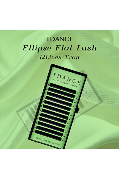 choice2 رموش TDANCE Ellipse المسطحة غير اللامعة ذات الأطراف المتفرقة بطول 12 ...
