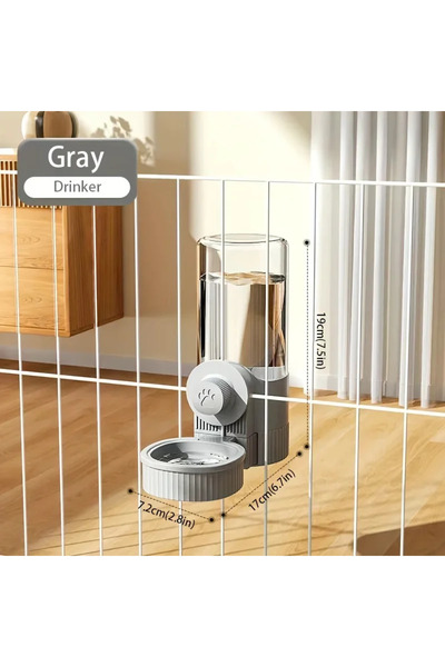 Choice 520ML New Hanging Automatic Pet Food Feeder Water Dispenser Gravity Ca...