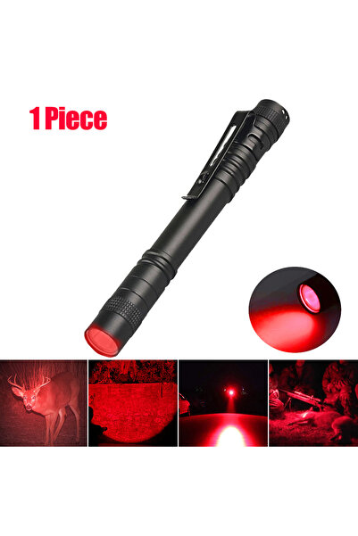 Choice 1PCS Red Mini Pen Light Flashlight Red/White/395nm Torch Penlight Flas...